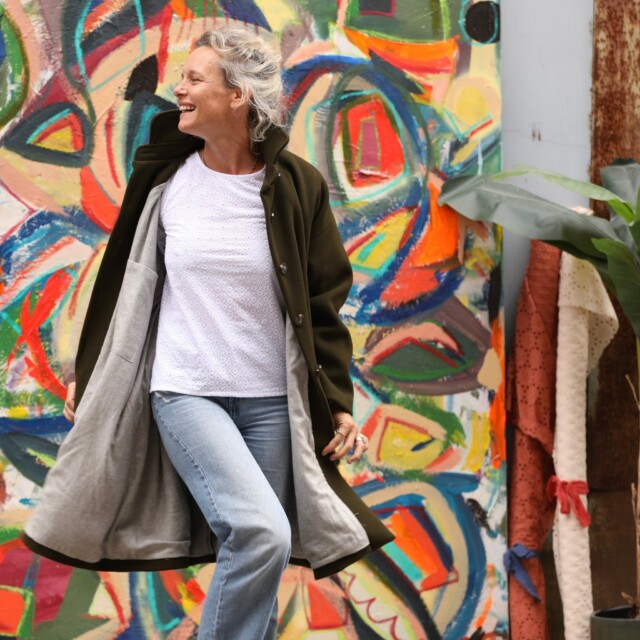 Quintessence - Manteau Taïma kaki