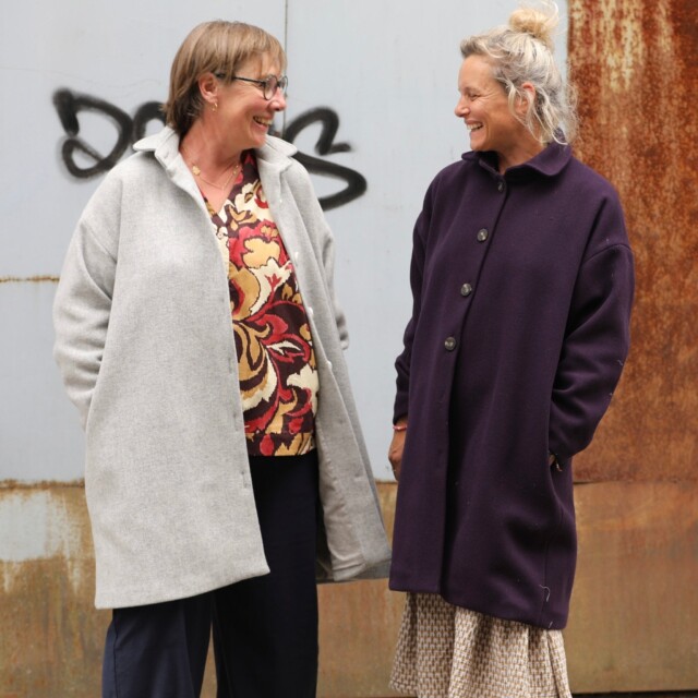 Quintessence - Manteau Taïma - prune