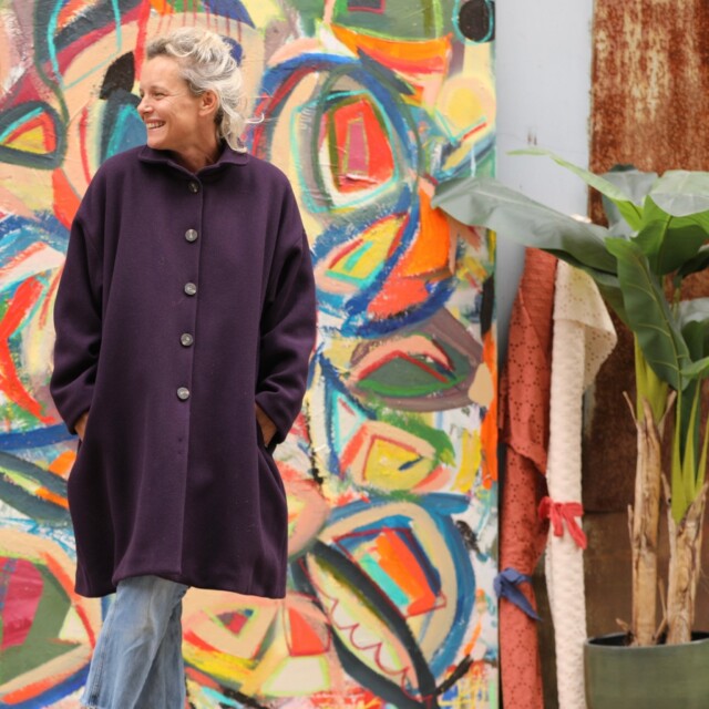 Quintessence - Manteau Taïma - prune