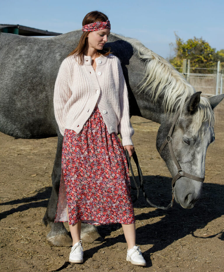 April et C - Jupe Mélanie - Champ de fleurs