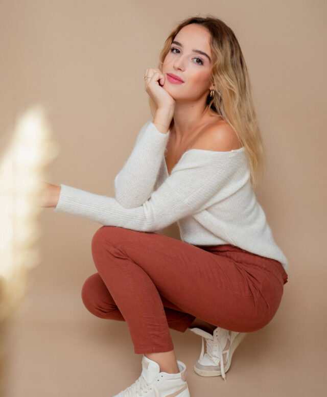 April et C - Pantalon Hellébore - Sépia