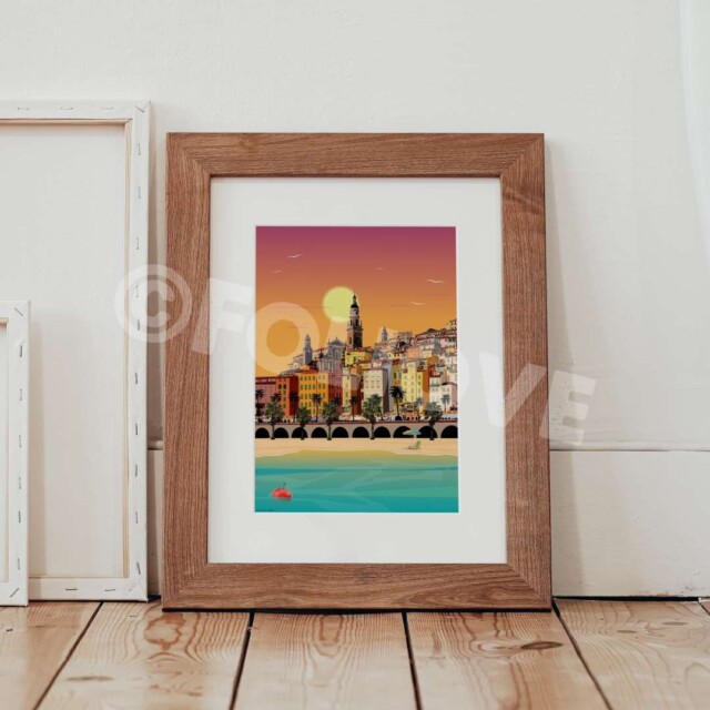 Foliove - Affiche Menton