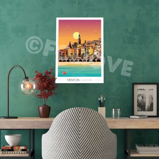 Foliove - Affiche Menton