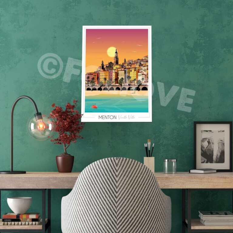 Foliove - Affiche Menton