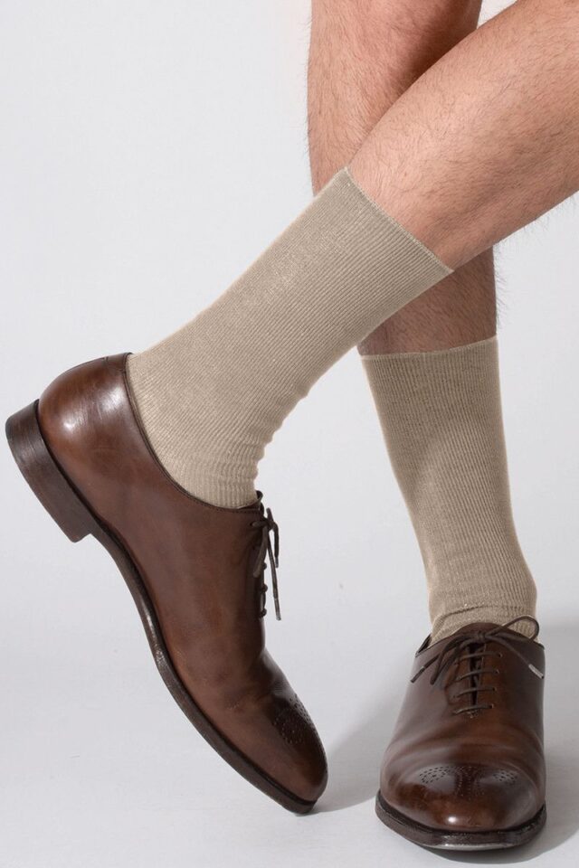 Maison Solfin - Mi-chaussettes fines en coton Made in France| B.Solfin