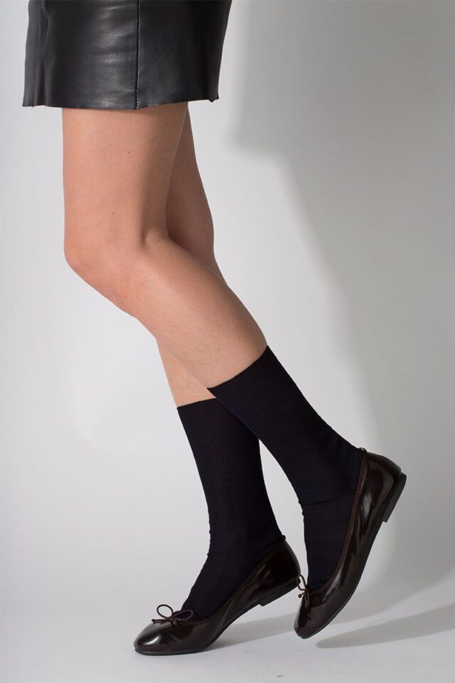 Maison Solfin - Mi-chaussettes fines en coton Made in France| B.Solfin