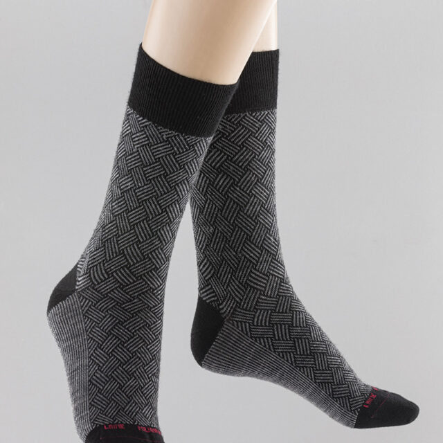 Maison Solfin - Mi-chaussettes mixtes jacquard Made in France| B.Solfin
