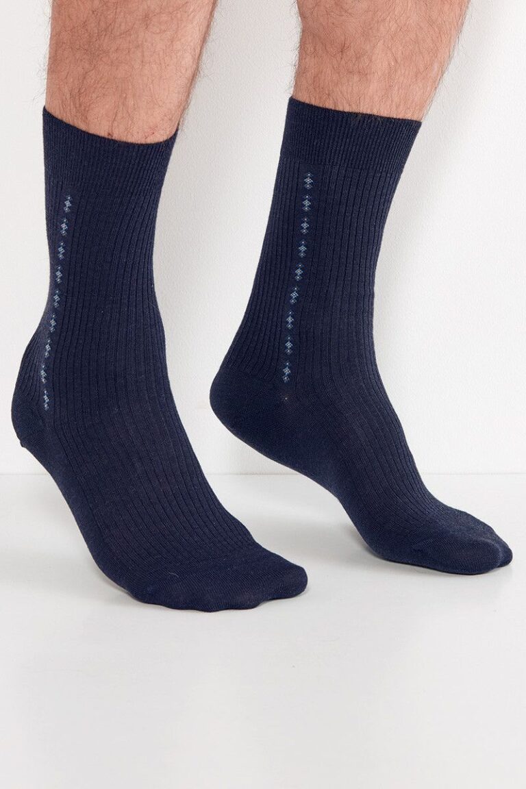 Maison Solfin - Mi-chaussettes en laine mélangée Made in France Made in France| B.S...