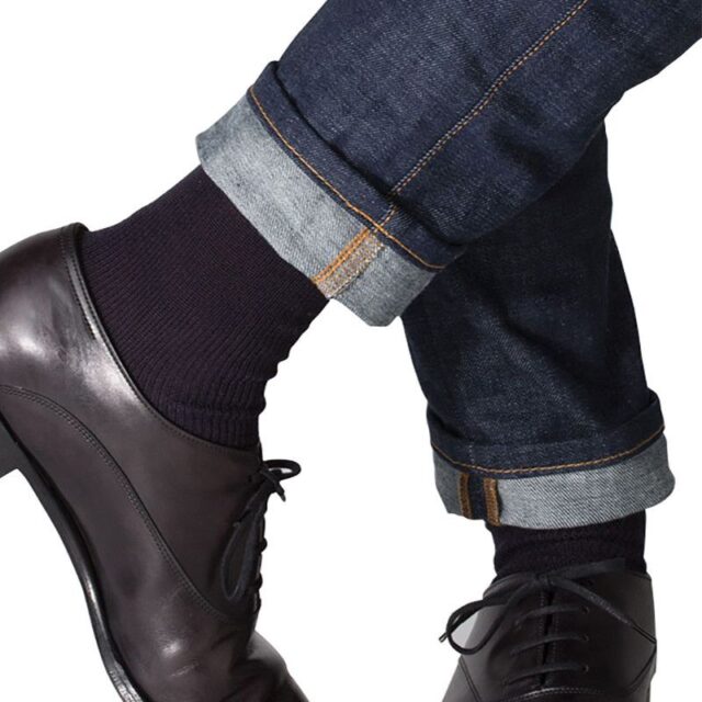 Maison Solfin - Mi- chaussettes en laine mixte Made in France| B.Solfin