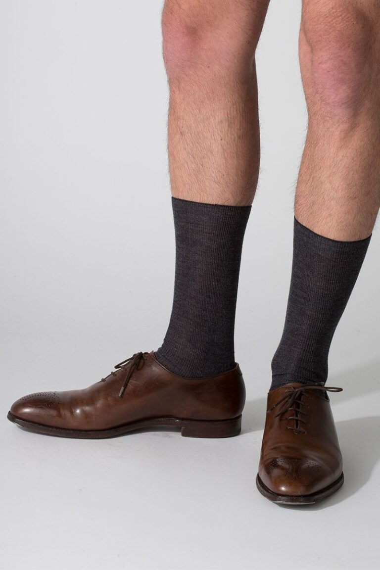 Maison Solfin - Mi- chaussettes en laine mixte Made in France| B.Solfin