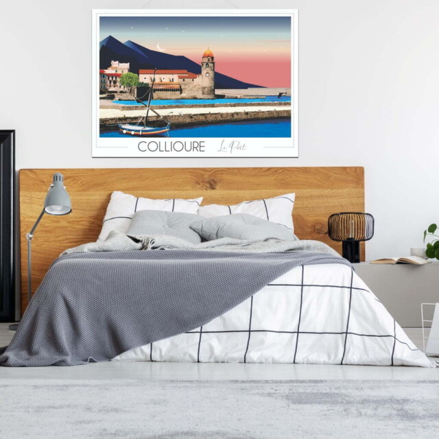 Foliove - Affiche Collioure Plage