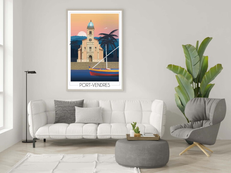 Foliove - Affiche Port Vendres - Église