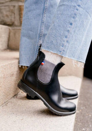 Montlimart-femme-boots-montpluie-noir-argent