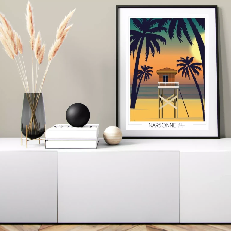 Foliove - Affiche Narbonne Plage