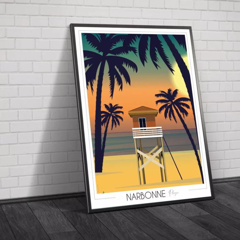 Foliove - Affiche Narbonne Plage