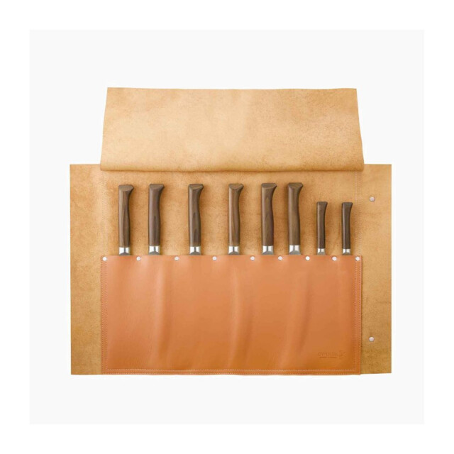 OPINEL - Natte en cuir rangement 8 couteaux Opinel