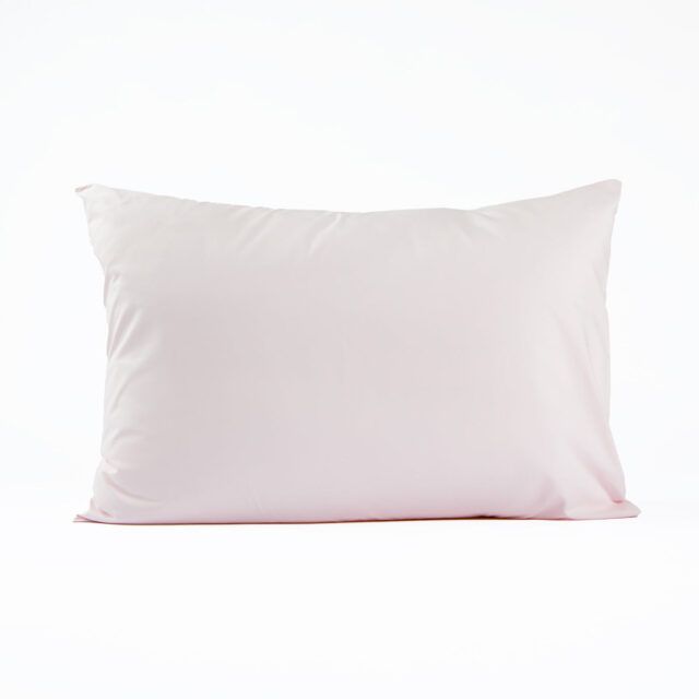 Dejorine - Taie d'oreiller en Percale de coton - Rose poudré