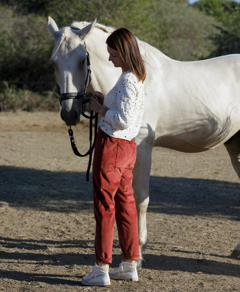 April et C - Pantalon Albin Brique