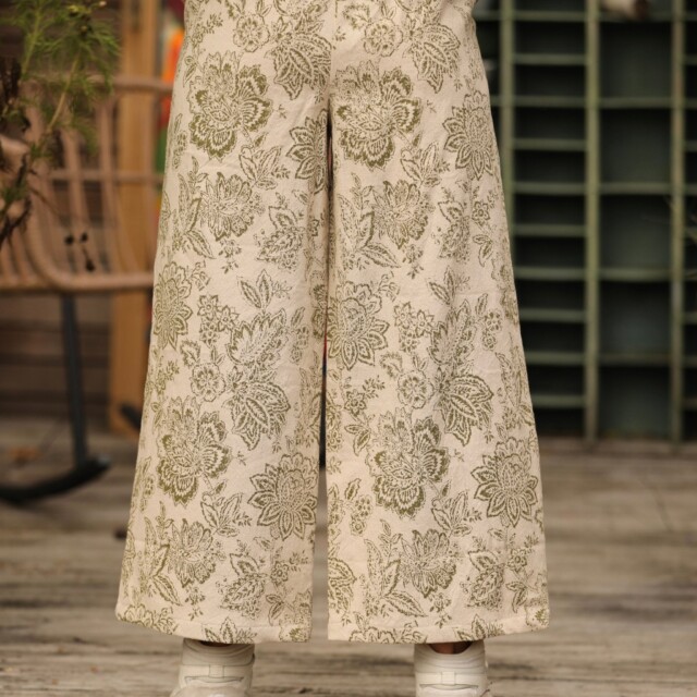 Quintessence - Pantalon Alex - toile de Jouy kaki