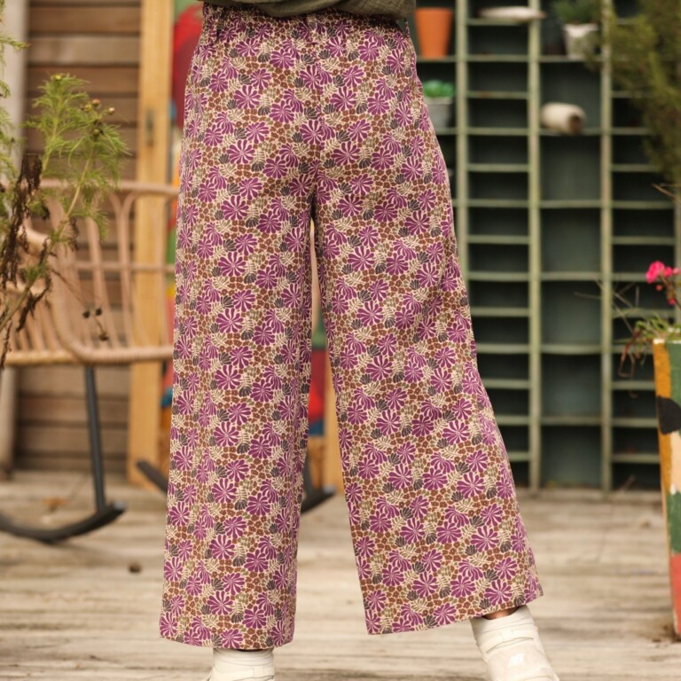 Meta SS25 - Pantalon Alex - Velours milleraies violettes sauvages – XXL