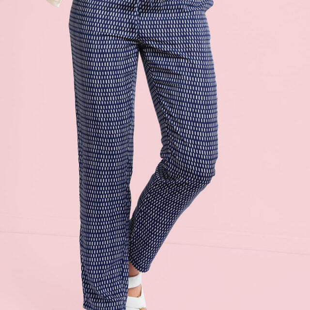 Maison Solfin - Pantalon imprimé en viscose Made in France| B.Solfin