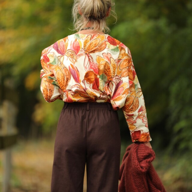 Quintessence - Pantalon Nestor - Coton/lin chocolat