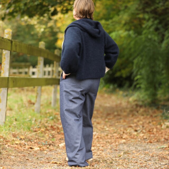 Quintessence - Pantalon Nestor - Coton/lin chocolat