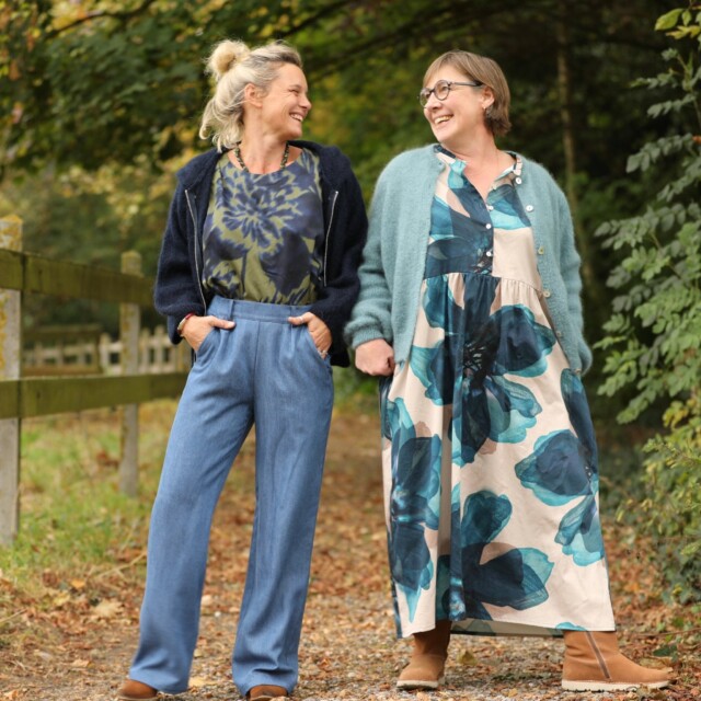 Quintessence - Pantalon Nestor - Modal bleu stone