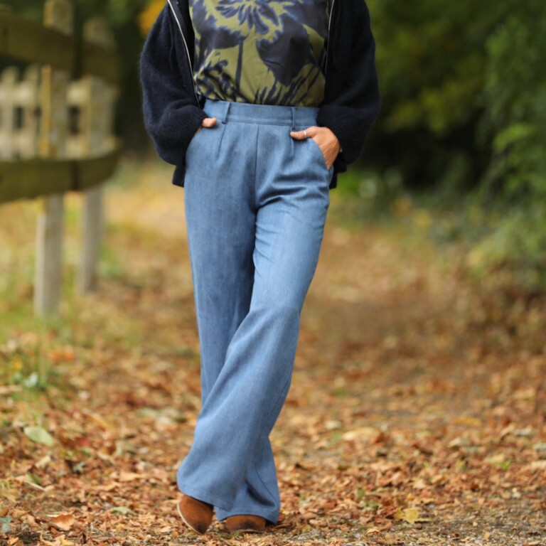 Quintessence - Pantalon Nestor - Modal bleu stone