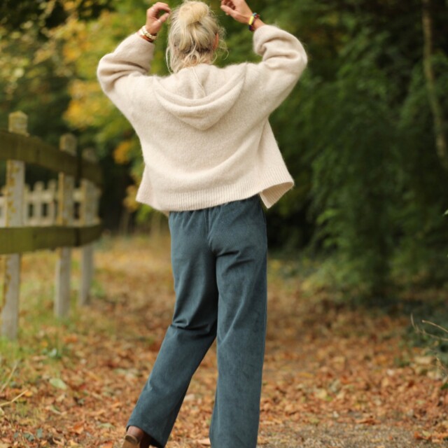 Quintessence - Pantalon Nestor - Velours côtelé colvert