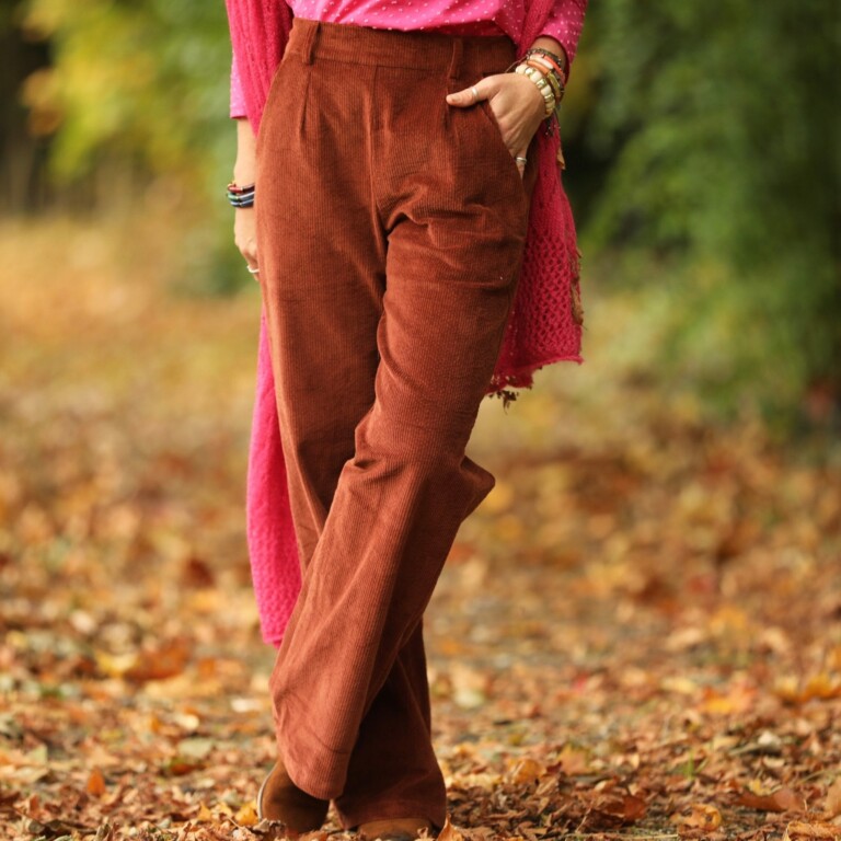 Quintessence - Pantalon Nestor - Velours côtelé écureuil