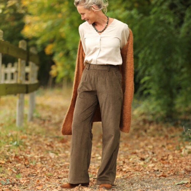 Quintessence - Pantalon Nestor - Velours côtelé moka