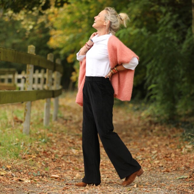 Quintessence - Pantalon Nestor - velours côtelé noir