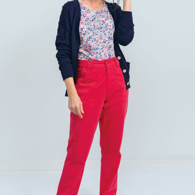 Maison Solfin - Pantalon taille haute en toile Made in France| B.Solfin