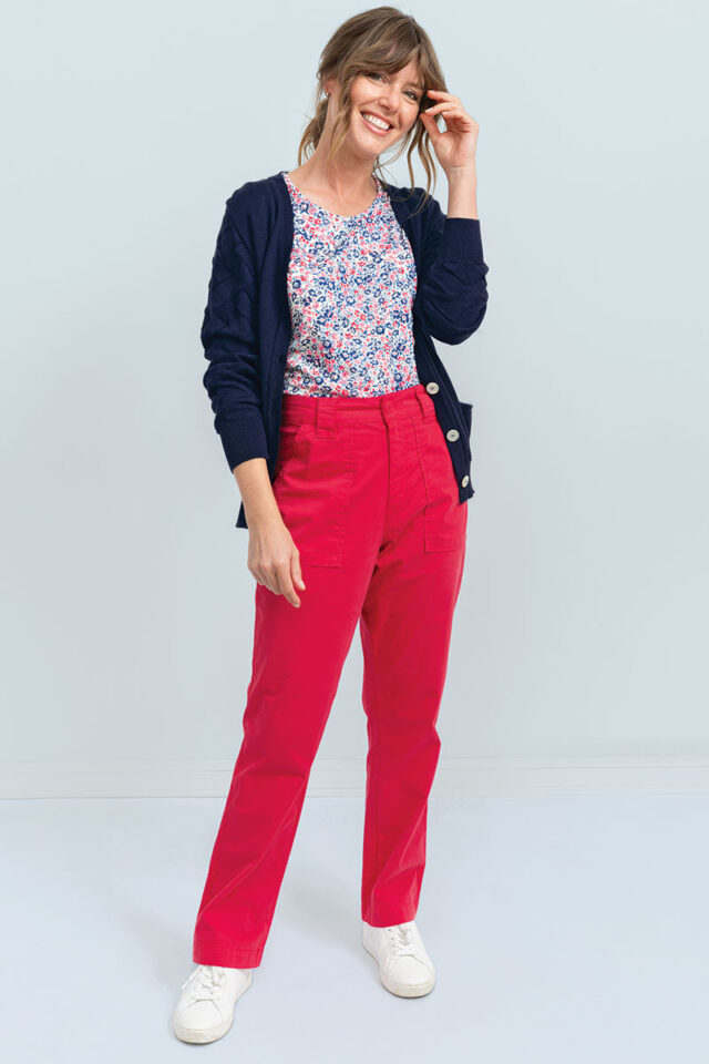 Maison Solfin - Pantalon taille haute en toile Made in France| B.Solfin