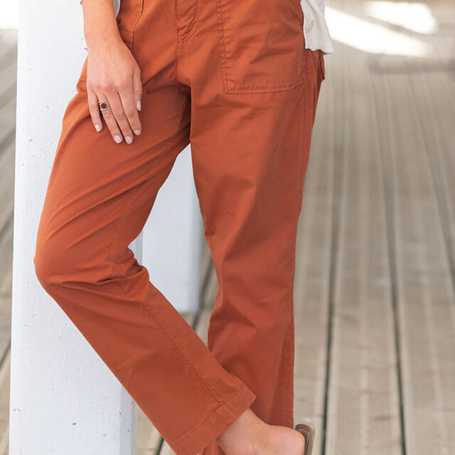 Maison Solfin - Pantalon taille haute en toile Made in France| B.Solfin