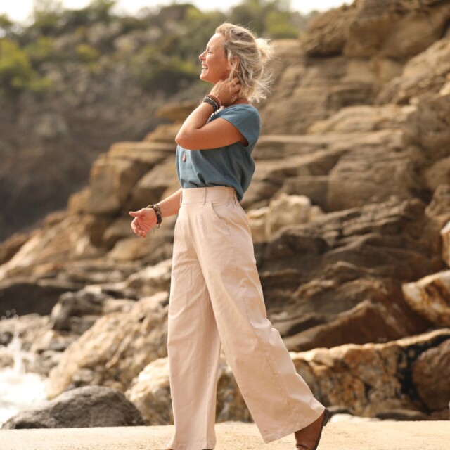 Quintessence - Pantalon Tom - sergé beige