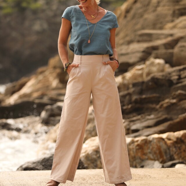 Quintessence - Pantalon Tom - sergé beige