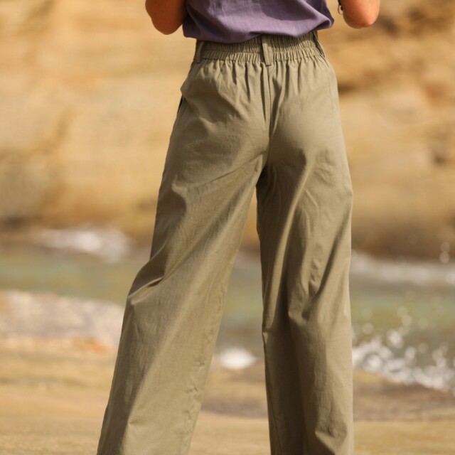 Quintessence - Pantalon Tom - sergé kaki