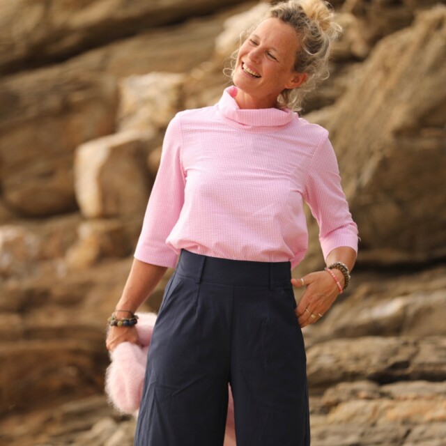 Quintessence - Pantalon Tom - sergé marine