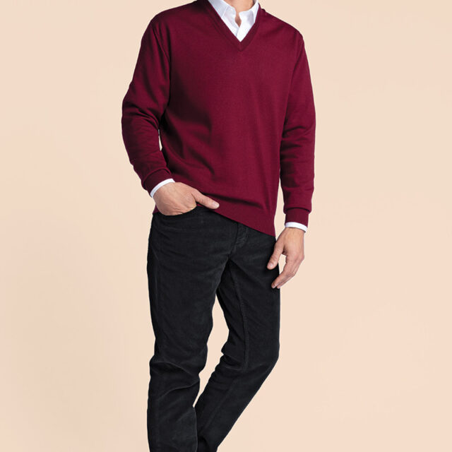 Maison Solfin - Pantalon velours coupe droite en coton Made in France| B.Solfin