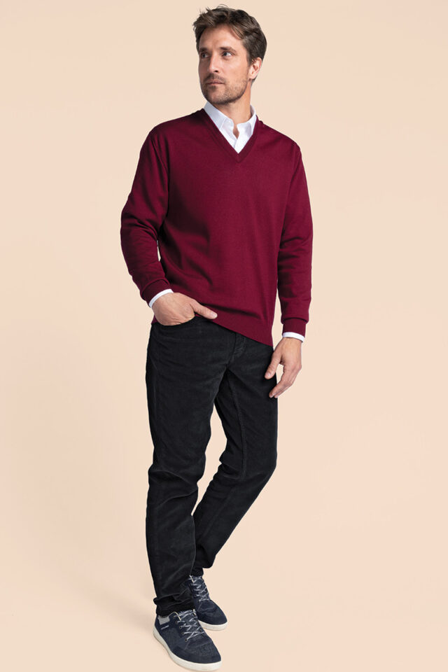 Maison Solfin - Pantalon velours coupe droite en coton Made in France| B.Solfin