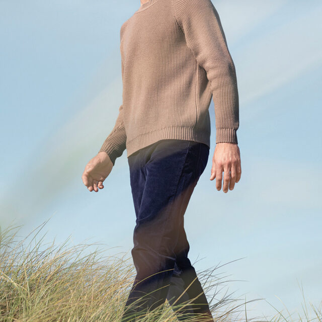 Maison Solfin - Pantalon velours coupe droite en coton Made in France| B.Solfin