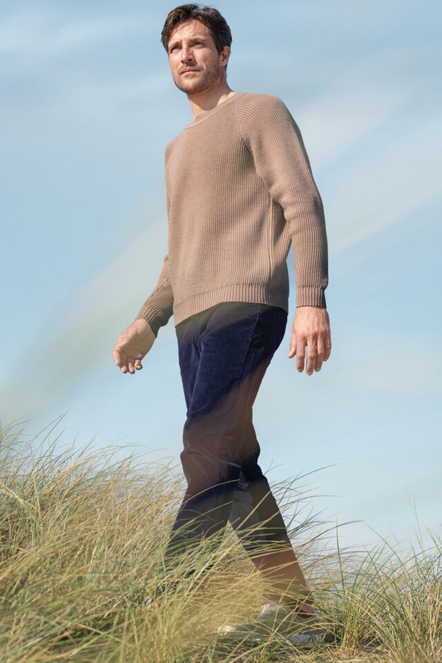 Maison Solfin - Pantalon velours coupe droite en coton Made in France| B.Solfin