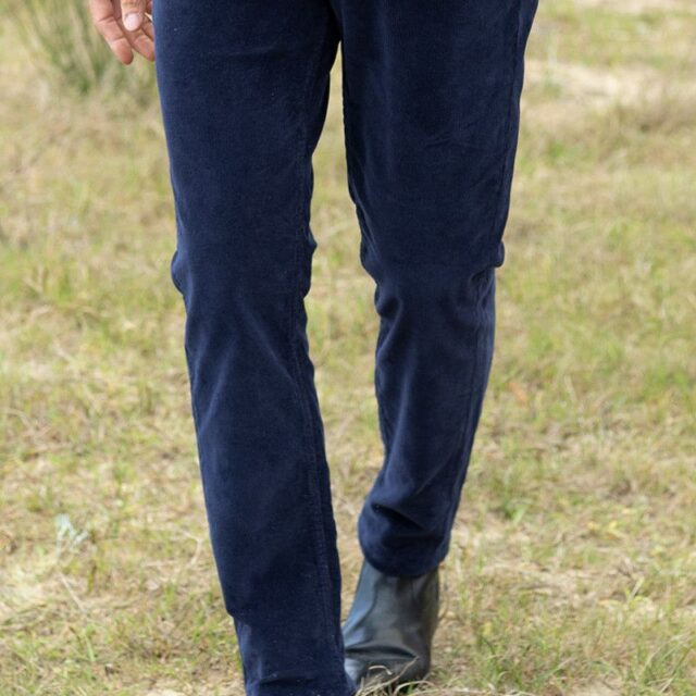 Maison Solfin - Pantalon velours coupe droite en coton Made in France| B.Solfin