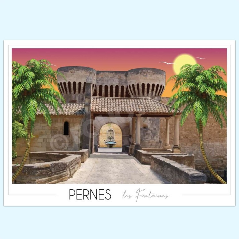 Foliove - Affiche Pernes-les-Fontaines – Porte Notre-Dame