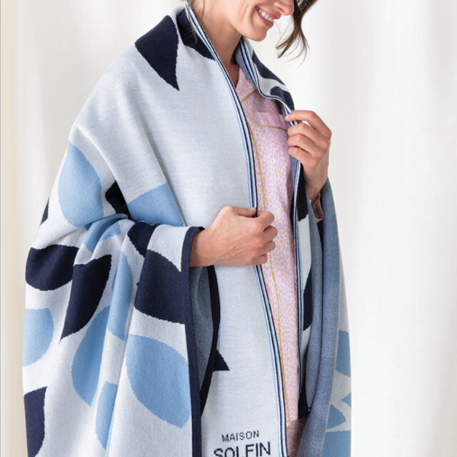 Maison Solfin - Plaid en laine mérinos Made in France| B.Solfin