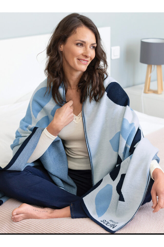 Maison Solfin - Plaid en laine mérinos Made in France| B.Solfin