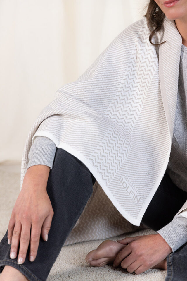 Maison Solfin - Plaid jacquard en laine Made in France| B.Solfin