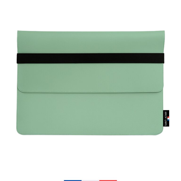 Saint-Lazare - Pochette ordinateur cuir recyclé - personnalisable